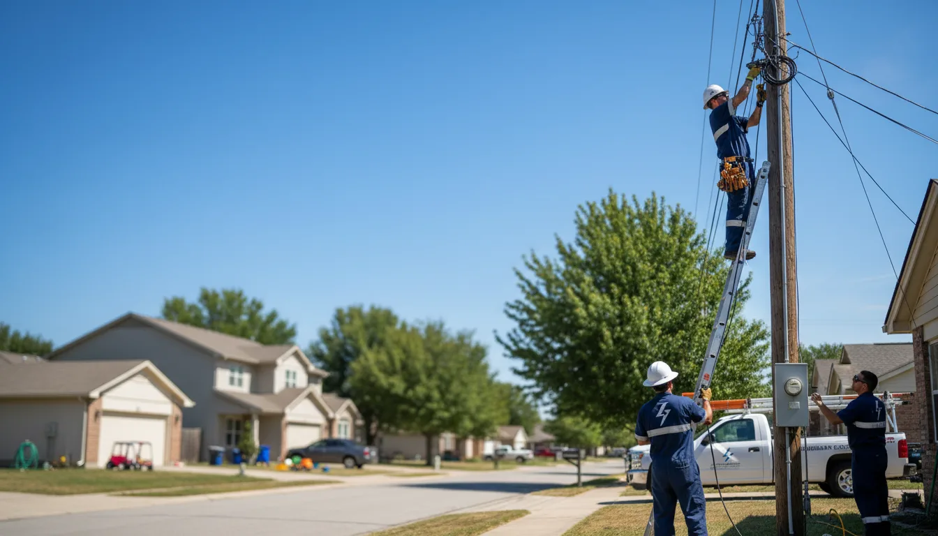 Residential electrician providing installation services in Alden, KS
